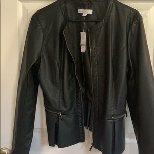 Faux leather jacket